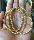 Gold Seed Bead Bracelets (14K Gold Plated)