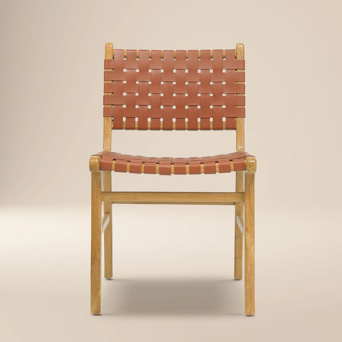 Banda Teak & Leather Dining Chair