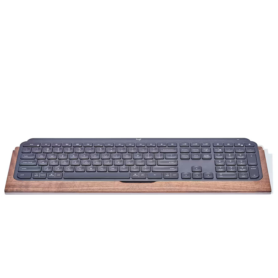 Wood MX Keys Keyboard Tray Walnut