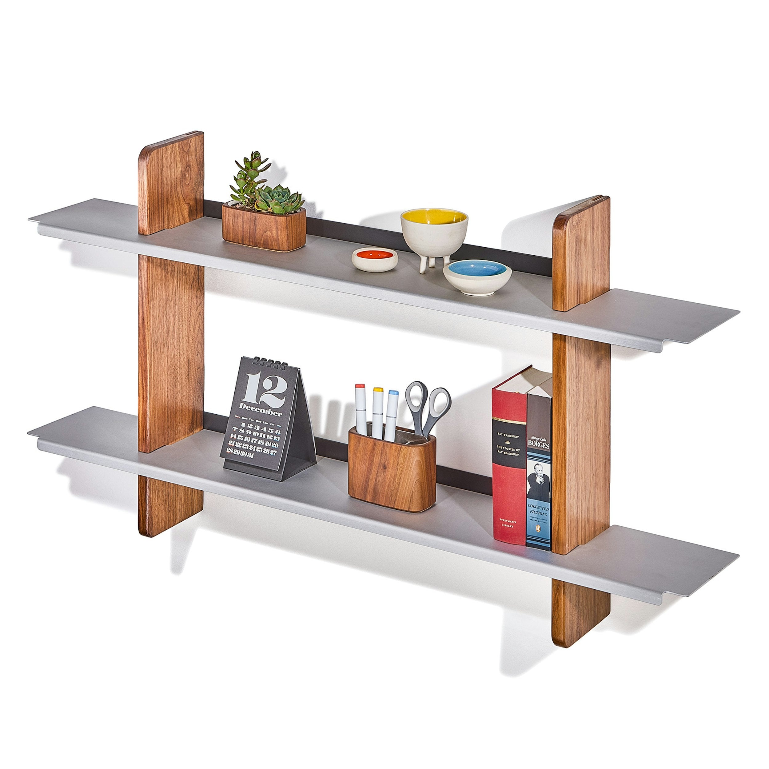 Walnut Wall Shelf