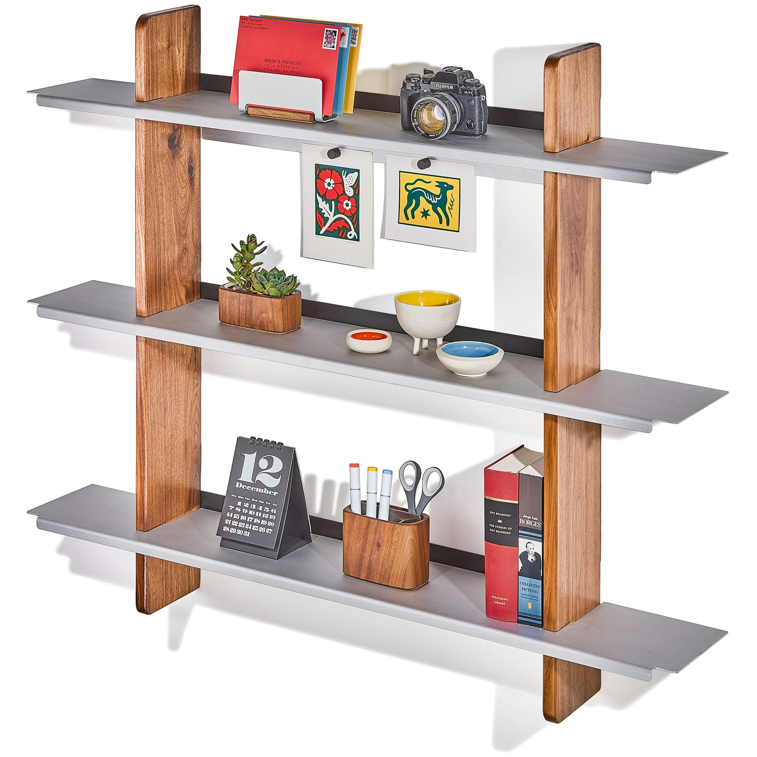 Walnut Wall Shelf