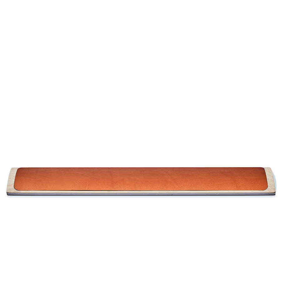 Leather & Wood Keyboard Wrist Rest Maple