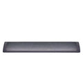 Leather & Wood Keyboard Wrist Rest Blackened walnut