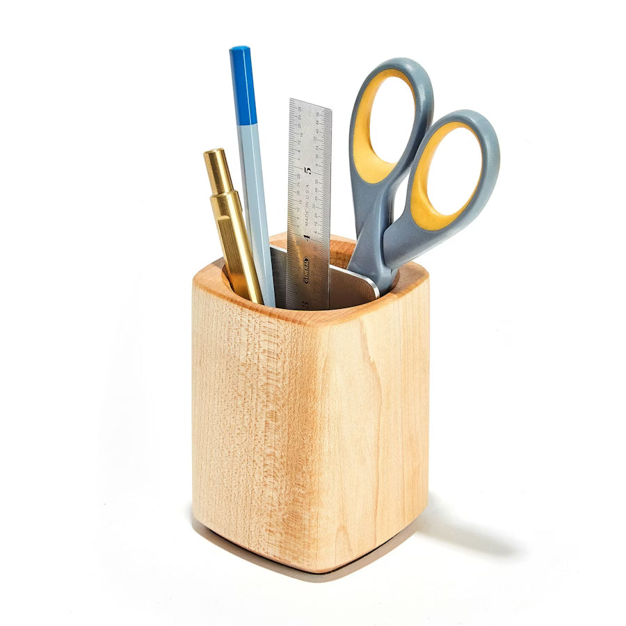 Wood Pen Cup Maple