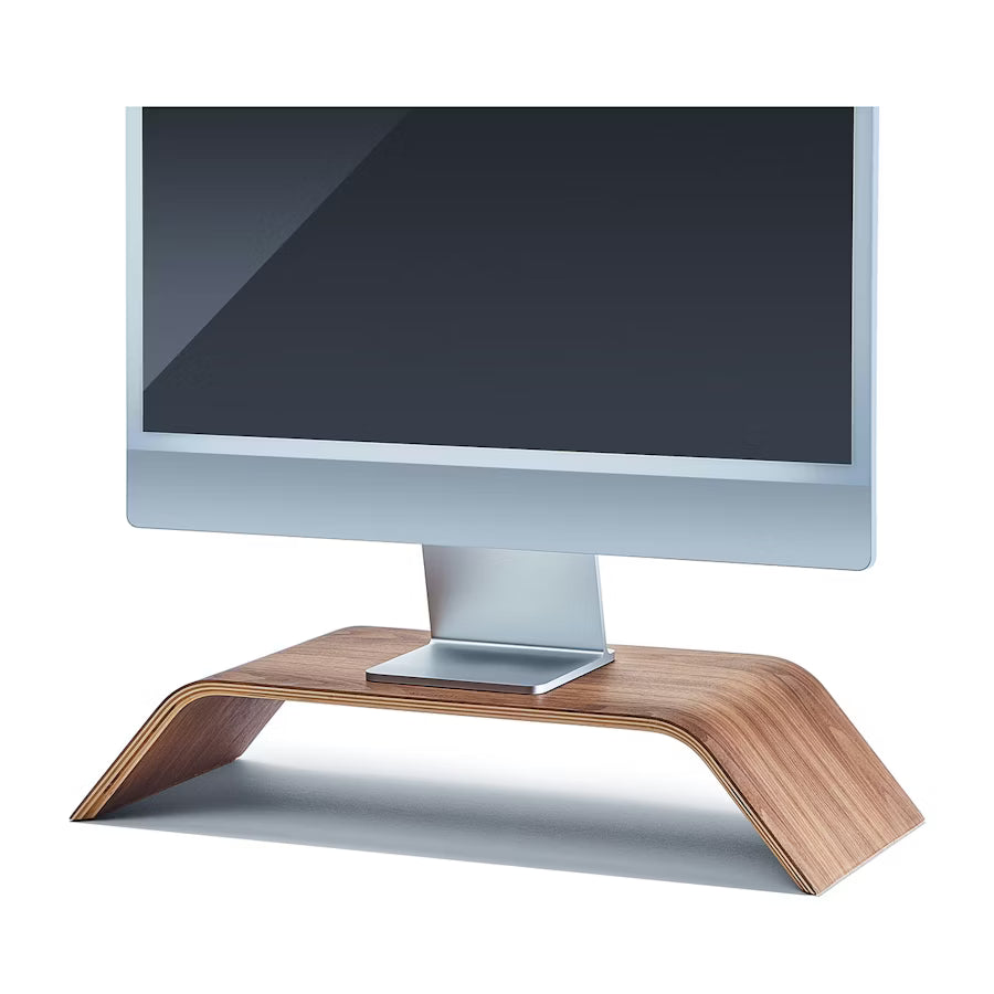 Wood Monitor Stand Walnut